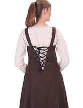 Canna Cotton Brown - Medieval Viking Apron Dress